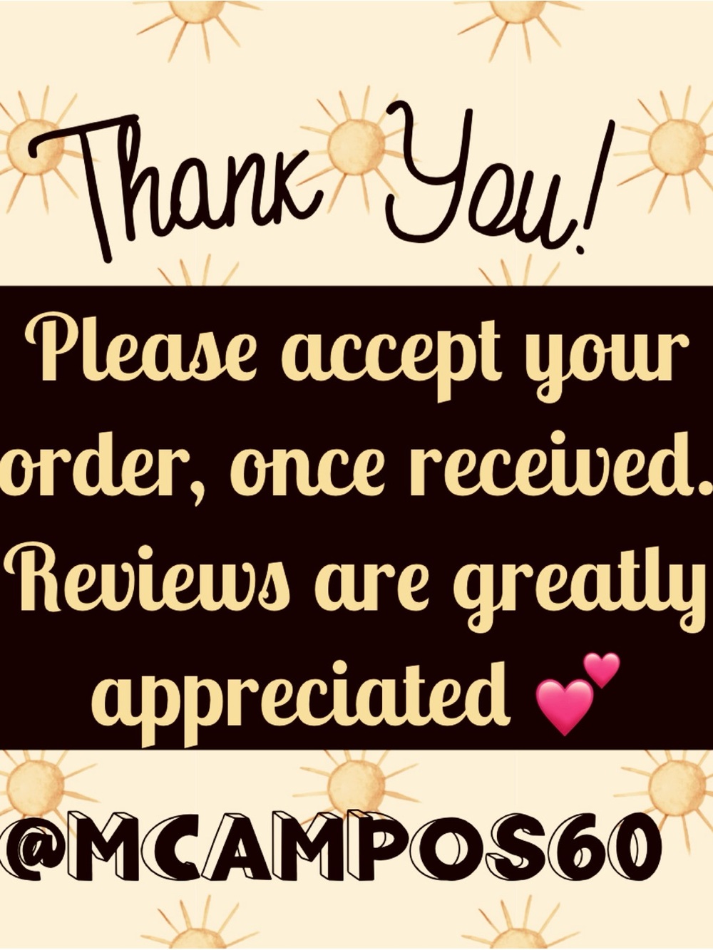Thank You, Please Accept Your Order in The App.